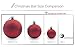 Yoland 24ct Barrel Plating Multicolor Christmas Ball Ornaments (40mm/1.57'' in) (Pink)