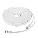 EpicDealz Premium Gigabit Ultra Flat CAT7 Ethernet Network Patch Cord Cable 25 Feet - White