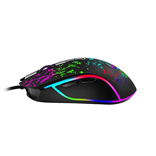 Finedayqi ❤ G819 Mechanical Gaming Mouse Color Backlit USB Wired Optical Mouse for Laptop