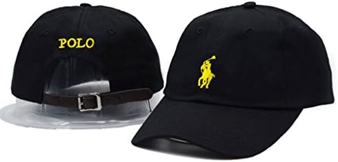 Robert Huff Polo Cotton One Size Hat With Knight Unisex Baseball Cap Adjustable Hat(Blacky)