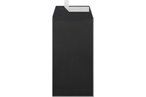 6 x 11 1/2 Open End Envelopes - Midnight Black (50 Qty.)
