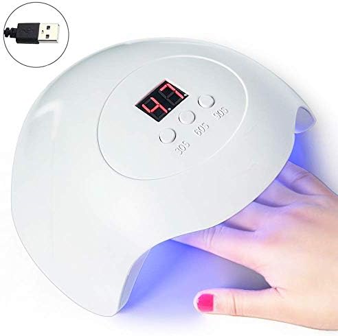 Wisdompark 36w UV LED Nail Lamp Portable Nail Dryer UV Light for Gel Nail Polish Curing UV Lamp with USB Charge