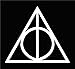 2 pack - 4 inch Deathly Hallows Harry Potter (2 Stickers of 4