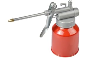 250ML Metal Oil Can – High Pressure Pump, Copper Nozzle, Metal Oiler | Lubricating Oil Can for Automotive Maintenance, Oiler 