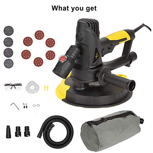Electric Drywall Sander with Vacuum, Variable Speed and 26FT Power Cord