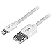 2m (6ft) Long White Apple 8-pin Lightning Connector to USB Cable for iPhone / iPod / iPad - Charge and Sync Cable