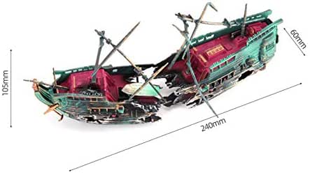 Pukido - Decoración para Acuario, Barco, Barco hundido, Barco de Vela