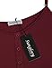 SUNGLORY Red Cami Dress,Teenagers Sexy Strap Flared Knee Length Dress Wine L