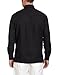 Cubavera Men's Long Sleeve Traditional Guayabera Shirt, Black, X-Large