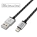 [Apple MFI Certified] ACEPower® 6.6 Feet / 2m Extra Long Nylon Braided Tangle-Free 8 Pin Lightning to USB Cable with Aluminum Connector Heads for iPhone 6 / 6 Plus / 5s / 5c / iPad Air / Air 2 / iPad mini / mini 2 / mini 3 / iPod nano and iPod touch in Grey (Retail Packaging)