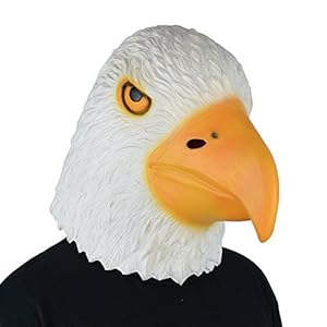 LarpGears Halloween Costume Latex Eagle Mask Funny Animal Mask For Party