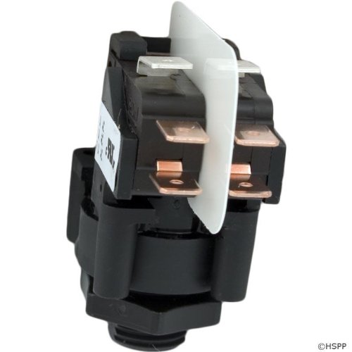 Air Switch, Tecmark, TBS 317, DPDT, 20A, thd, latch