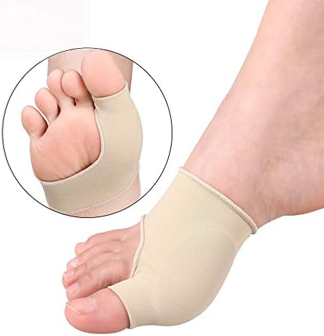 Bunion Corrector Relief Sleeve Bunion Pads with Gel Cushion for Men and Women - Orthopedic Bunion Splint Protector Toe Separators (4 Pieces, Small)