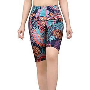 DOP DOVPOD Printed Yoga Pants High Waist Fitness Plus Size Workout Leggings Tommy Control Capris for Women