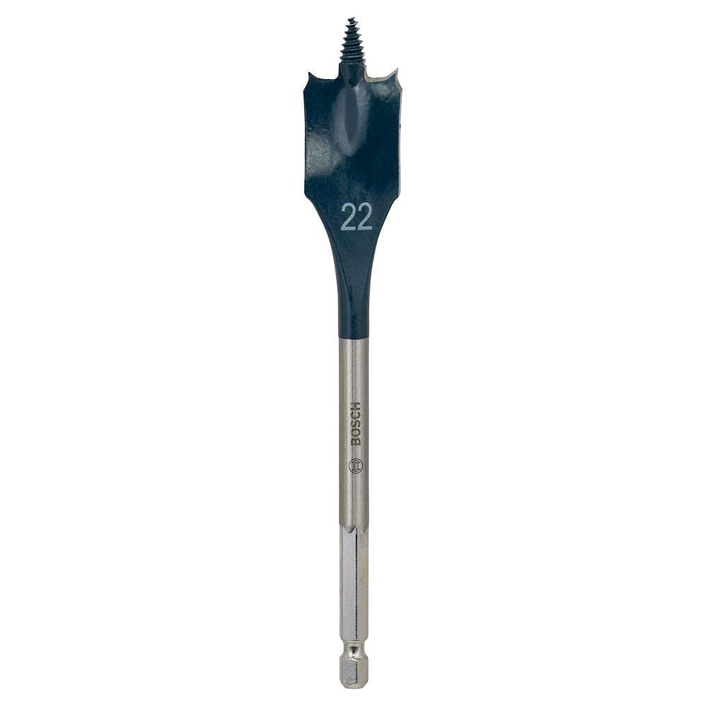 Bosch Professional 2608595492 Selfcut Speed Flat Drill Bit, Hex Shank, 22mm x 152mm, Blue