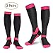 Deilin Compression Socks for Women & Men (2 Pairs), Graduated Compression Sock 20-30 mmHg for Running, Athletic Sports, Flight Travel, Nurses, Maternity Pregnancy, Shin Splints, Edema, Varicose Veins