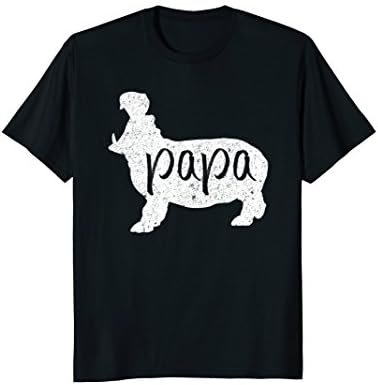 Mens Papa Hippo Shirt | Hippopotamus Shirt for Hippo Lovers