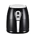 1400W Air Fryer, Healthy Smokeless Low-Fat Non-stick Multi-Cooker Oilless Cooker, 4L 3.8QT Capacity with Timer and Temperature Control and Detachable Basket Handles (Black)