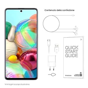 Samsung Galaxy A71 Smartphone, Display 6.7" Super AMOLED, 4 Fotocamere Posteriori, 128 GB Espandibili, RAM 6 GB, Batteria 4500 mAh, 4G, Dual Sim, Android 10, Nero (Prism Crush Black) - immagine 7