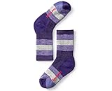 Smartwool Kids’ Hiking Crew Socks - Striped, Medium Cushioned Merino Wool Performance Socks
