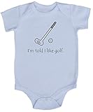 I'm Told I Like Golf Graphic Baby Bodysuit