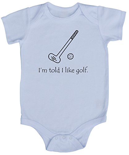 I'm Told I Like Golf Baby Bodysuit (0-3 months)
