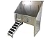 Groomer's Best Walk-Through Bathing Tub with Right Plumbing and Left Ramp, 48-Inch
