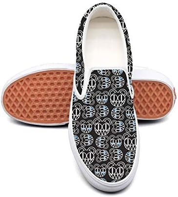 Women's Graphic Slip On Shoes Round Toe Flat Skid Proof Rubber Sole Casual Loafers Sneakers