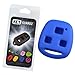 KeyGuardz Blue Rubber Keyless Entry Remote Key Fob Skin Cover Protector