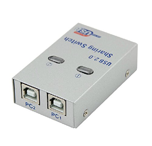 USB 2.0 2-Port Sharing Auto-Switch Printer Scanner Splitter