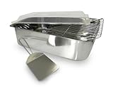 ExcelSteel 4-Piece Stainless Roaster with Cover, Rack and Spatula (Kitchen)