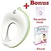 Potty Training Seat for Boys and Girls - Toilet Trainer Ring for Toddler - Non Slip Grip with Splash and Pee Guard - Portable Travel Elongated Potty Chair- Hanging Ring for Storage and Bonus Ebook
