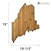 Totally Bamboo Maine State Shaped Bamboo Serving and Cutting Board