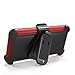 J.west Note 8 Case, Galaxy Note 8 Case Belt Clip, Heavy Duty Shockproof Kickstand Full Body Rugged Bumper Hybrid Holster Protective Case for Note 8 Red