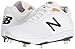New Balance Men's 3000 V4 Metal Baseball Shoe, Synthetic White/White, 10.5 M US