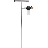 Deep Root Watering Tool, Stainless Steel Root Feeder with Fertilizer Bottle Watering Wand Irrigation System Watering Stake for Trees Bushes Shrubs with Brass Valve T Handle