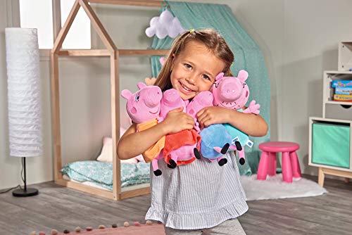 Simba 109261006 - Peppa Pig 4-tlg. Familienset im Auto, Schorsch 16cm, Peppa 17,5cm, Mama Wutz 19cm, und Papa 20cm… – Bild 5