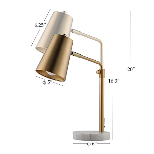 image for CO-Z Gold Desk Lamps with Marble Base, Elegant Metal Shade Task Lamps 