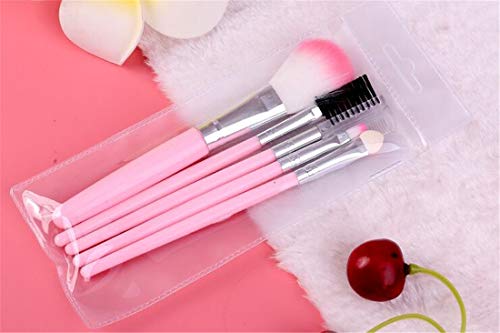 Tmrow 5pcs Synthetic Premium Makeup Brush Set Foundation Concealer Face Powder Blush Eye Shadow Cosmetic Brush Kit Professional Face Makeup Tools