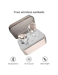 Auriculares inalámbricos AMORNO True Bluetooth auriculares in-ear Deep Bass cancelación de ruido auriculares mini a prueba de sudor auriculares deportivos con funda de carga micrófono incorporado