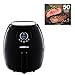 GoWISE USA 2.75-Quart Digital Air Fryer + 50 Recipes for your Air Fryer Book (Black)