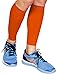 Run Forever Sports Calf Compression Sleeves (Orange, MED)