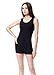 Moxeay Women Scoop Neck Cotton Extra Long Tank Top Vest (XL, 3pcs)