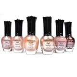 Kleancolor Nail Polish Natural Nude Beige Colors Lot of 6! Lacquer Collection + Free Earring Gift