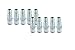 Prevost ERP 076251 (10 Pack) 1/4” Thread Male NPT 3/8” Body Size High Flow Safety Air Plug