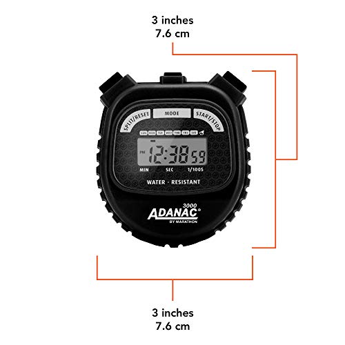 MARATHON Adanac 3000 Digital Sports Stopwatch Timer with Extra Large