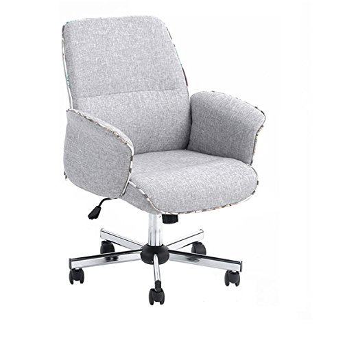 Amazon.com: Homy Casa Home Office Chair Upholstered Desk ...