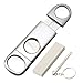 Scotte Cigar Cutter Stainless Steel Removable Cigar Scissors and Whetstone Sharpener+Screwdriver,Make The Cigar Clippers sharper