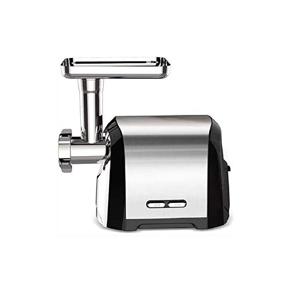 LKNJLL Edelstahl elektrischer Fleischwolf, Fleischwolf & Sausage Stuffer, Wurst Mitgeliefert, 2 Schleifplatten, 2…