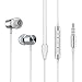 in Ear Headphones SDFLAYER Silverlight Earbuds with Line-in Microphone Heavy Bass Dynamic Driver Earphones with Non Tangle TPE Cord for Running Gym Android Phones Music Player iPhone Not for iOS